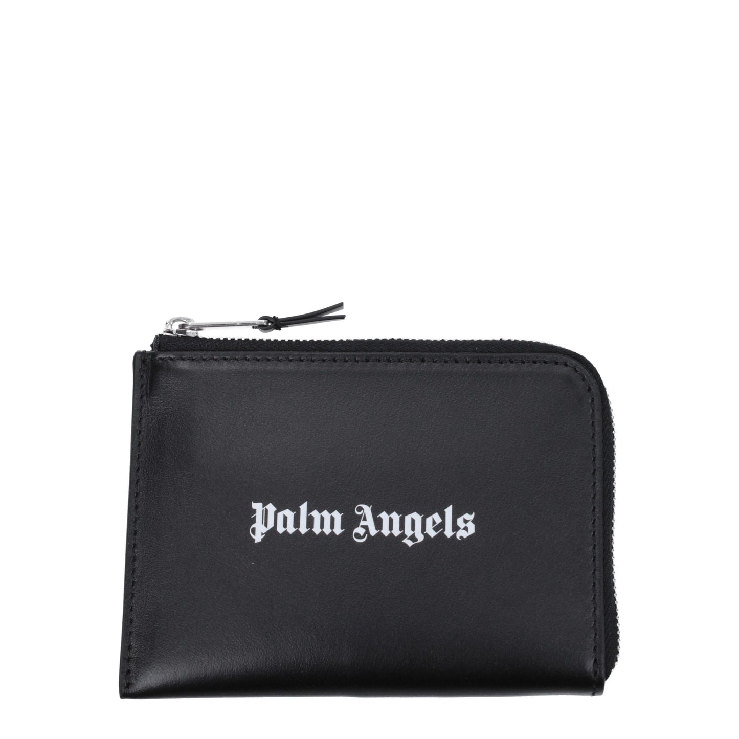 Cardholder Card Case by Palm Angels for men in leather black features a refined silhouette, showcasing the elegant lines of the Leather Cardholder Card Case alongside premium card-organization for a refined finish.
