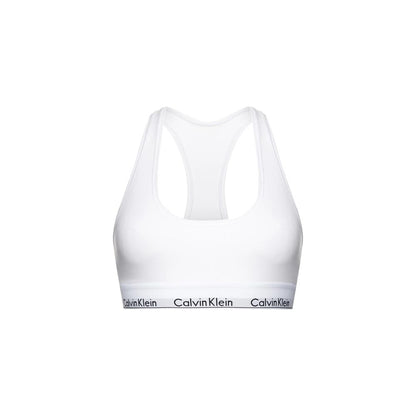 Bra by Calvin Klein Underwear for women in stretch modal cotton white features a flawless silhouette, showcasing the flawless design and intricate detailing characteristic of the Women's Stretch Modal Cotton Bra.