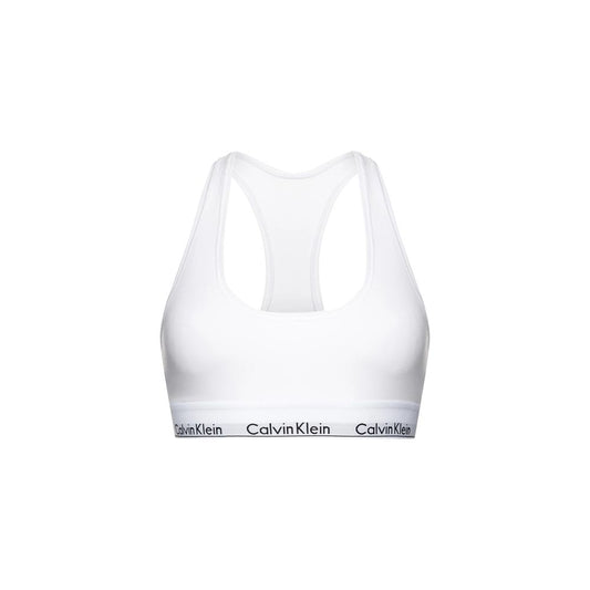 Bra by Calvin Klein Underwear for women in stretch modal cotton white features a flawless silhouette, showcasing the flawless design and intricate detailing characteristic of the Women's Stretch Modal Cotton Bra.