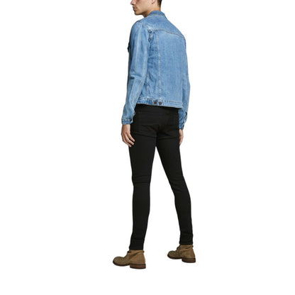 Jack Jones Men's Skinny Denim Cotton Jeans - Black