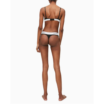 Underpants by Calvin Klein Underwear for women in stretch modal cotton black showcases a sultry silhouette, offering a sultry fit from the Women's Lightweight Stretch Modal Cotton Underpants collection.