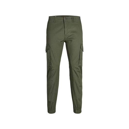 Jack Jones Men's Skinny Slim Stretch Cotton Trousers - Green