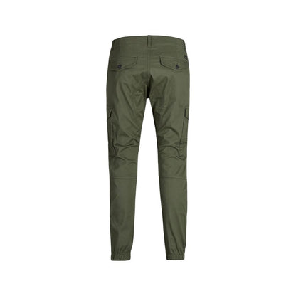 Jack Jones Men's Skinny Slim Stretch Cotton Trousers - Green
