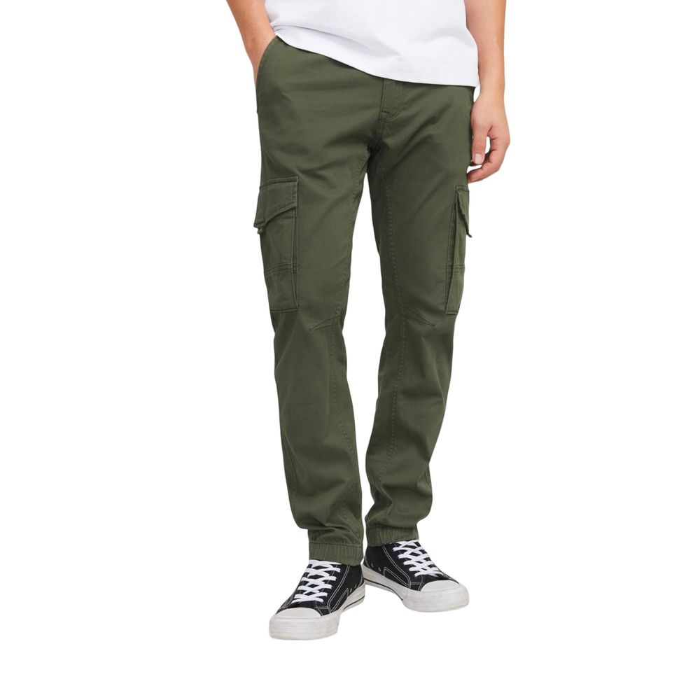 Jack Jones Men's Skinny Slim Stretch Cotton Trousers - Green