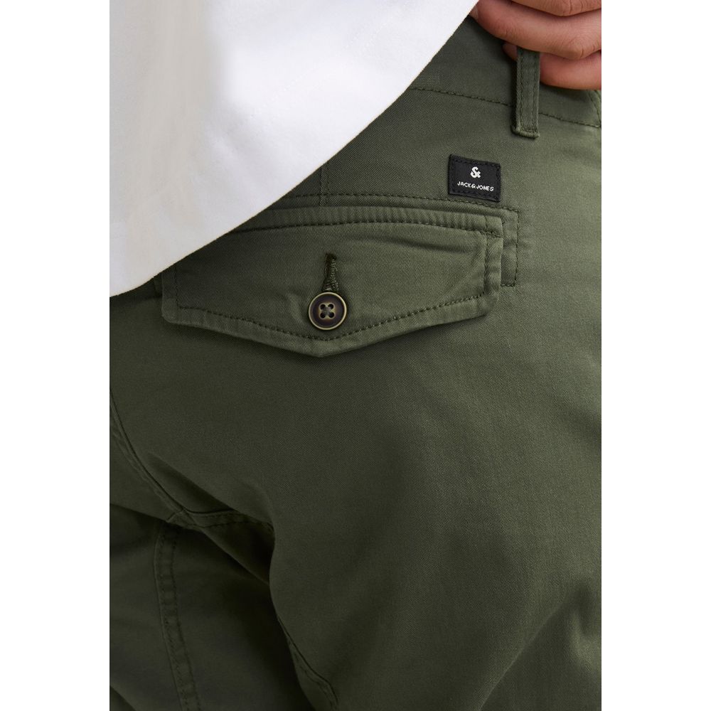 Jack Jones Men's Skinny Slim Stretch Cotton Trousers - Green