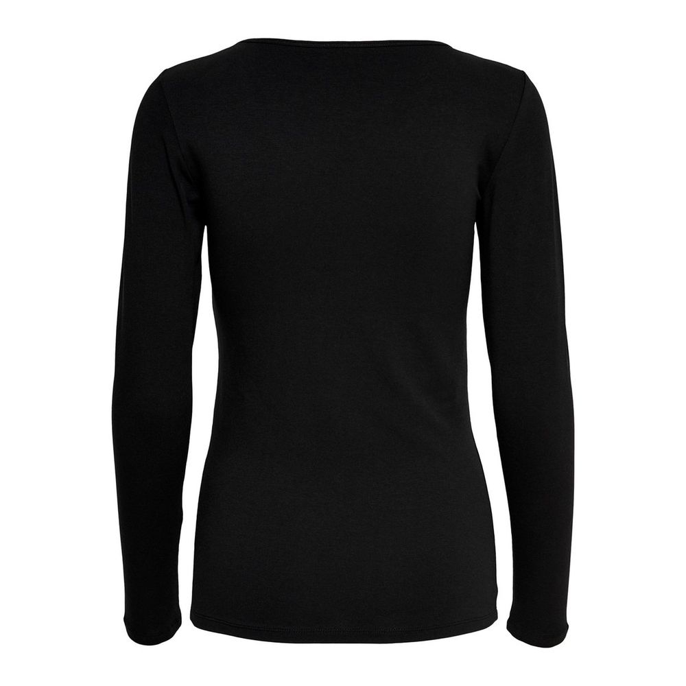 T-Shirt by Only for women in stretch cotton black features an on trend silhouette, perfectly showcasing a on trend and for an elevated aesthetic.