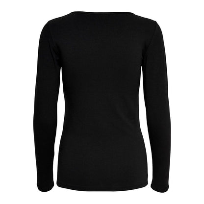 T-Shirt by Only for women in stretch cotton black features an on trend silhouette, perfectly showcasing a on trend and for an elevated aesthetic.