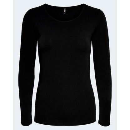 T-Shirt by Only for women in stretch cotton black features an on trend silhouette, perfectly showcasing a on trend and for an elevated aesthetic.