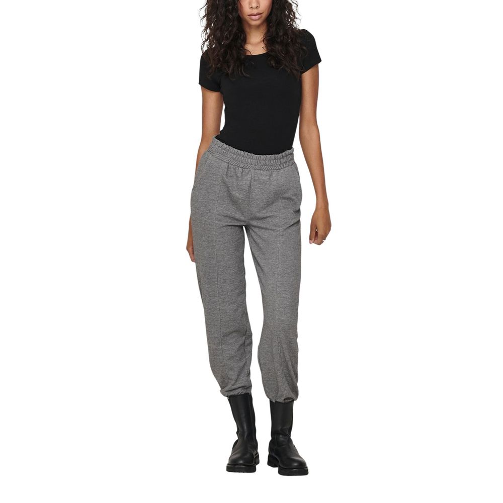 T-Shirt by Only for women in stretch cotton black features a plush silhouette, showcasing a sophisticated round neckline and for a truly plush finish.