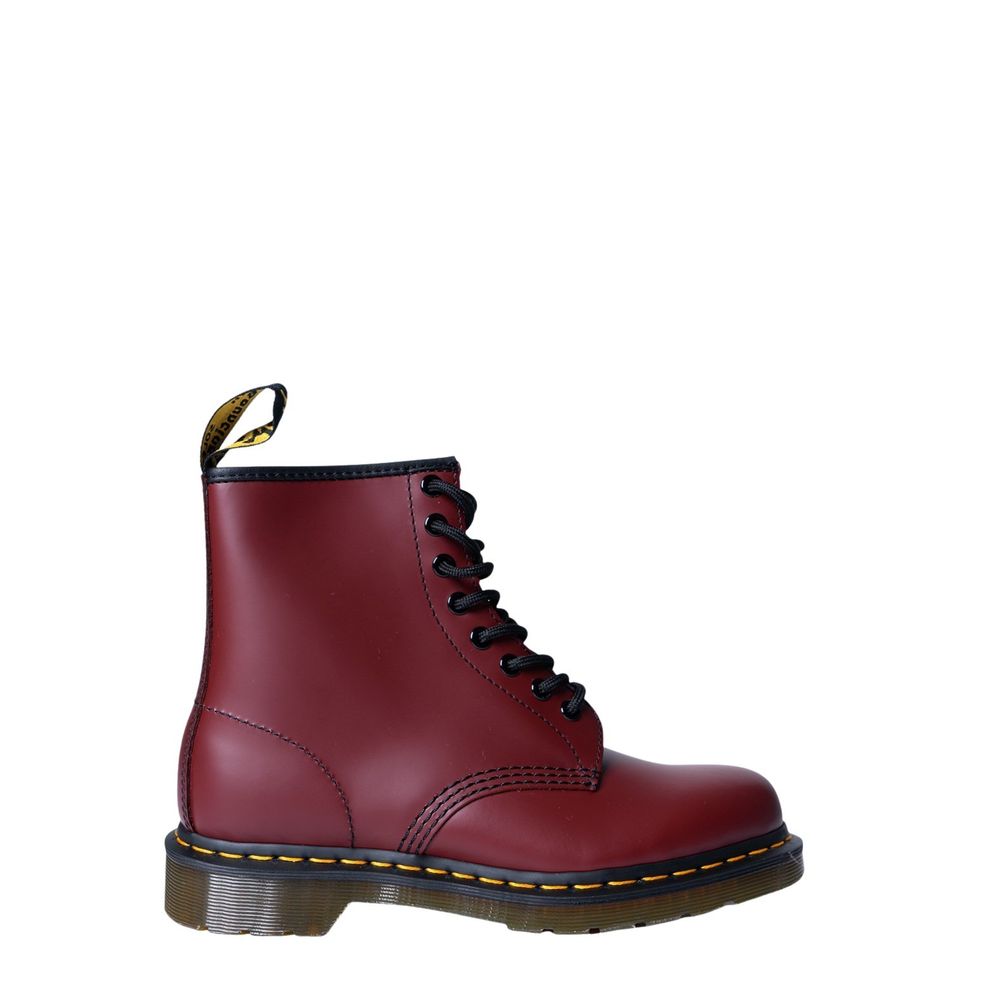 Lace-Up Boots by Dr. Martens for women in leather & rubber bordeaux features an dynamic silhouette, showcasing the dynamic Women's Leather & Rubber Lace-Up Boots design with its distinctive and elegant .