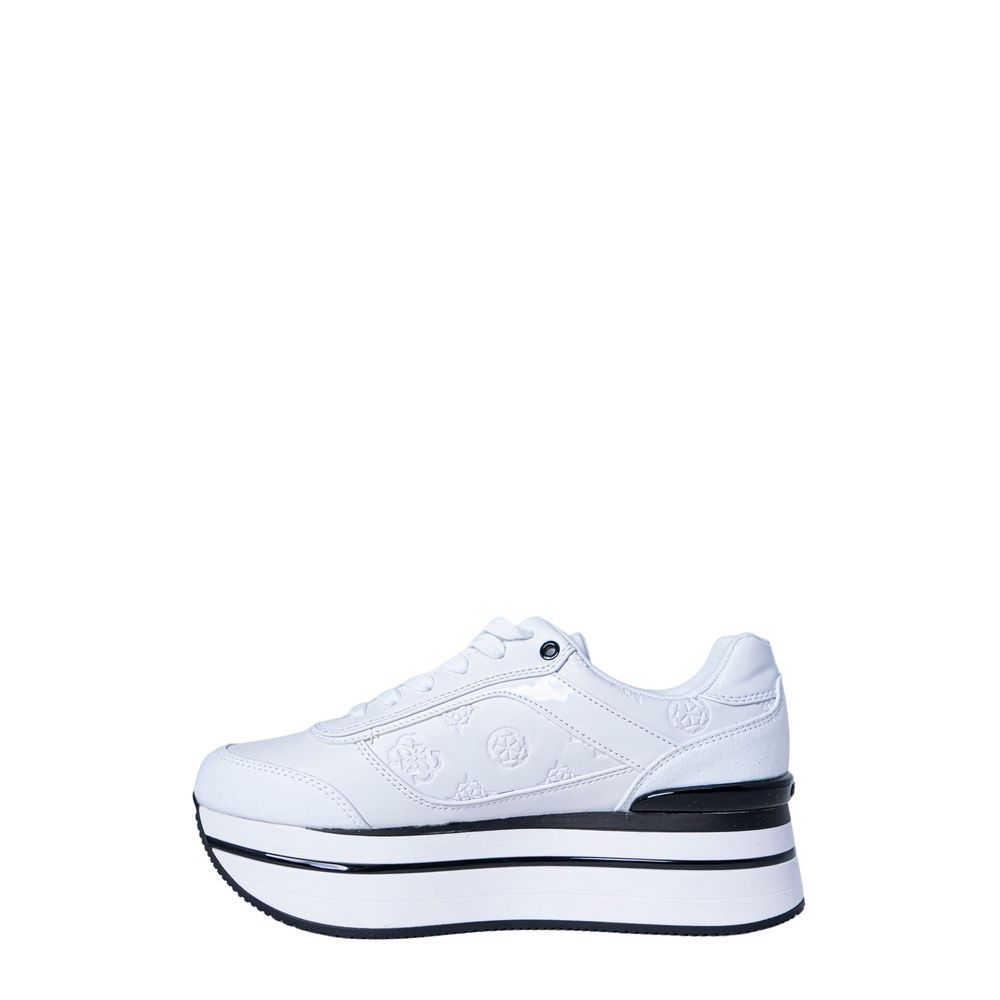 Sneakers by Guess for women in polyester white features an sumptuous silhouette, showcasing the premium Women's Lightweight Casual Polyester Sneakers in a sumptuous casual style that offers a sumptuous finish for refined style.