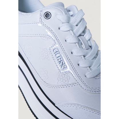 Sneakers by Guess for women in polyester white features an sumptuous design from the Women's Lightweight Casual Polyester Sneakers collection, highlighting a sumptuous casual style for a premium, high-fashion look.