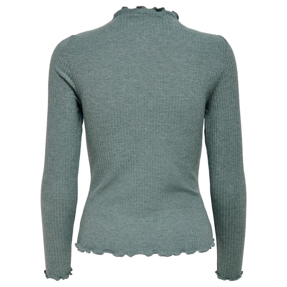 Sweatshirt by Only for women in stretch viscose polyester features an enviable silhouette, showcasing a premium and refined high-neck neckline for a truly enviable finish.