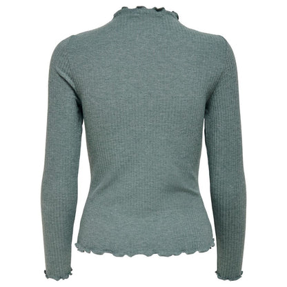 Sweatshirt by Only for women in stretch viscose polyester features an enviable silhouette, showcasing a premium and refined high-neck neckline for a truly enviable finish.
