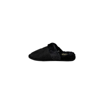 Slip-On Scuff Slippers by Ralph Lauren for women in polyester faux fur black presents a something went wrong. try again. silhouette, perfectly capturing the something went wrong. try again. essence of Women's Lightweight Polyester Faux Fur Slip-On Scuff Slippers with its signature and .
