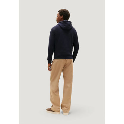 Hooded Hoodie by Tommy Hilfiger for men in cotton blue features an luminous silhouette, showcasing a sophisticated and for a truly luminous look.