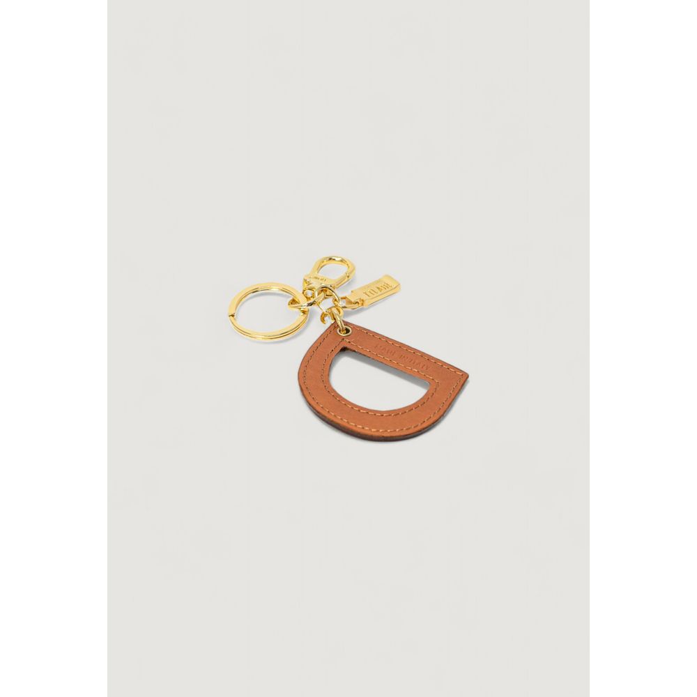 Keychain by Alviero Martini Prima Classe for women in cotton beige showcases a sleek silhouette, detailed with a and finished with .