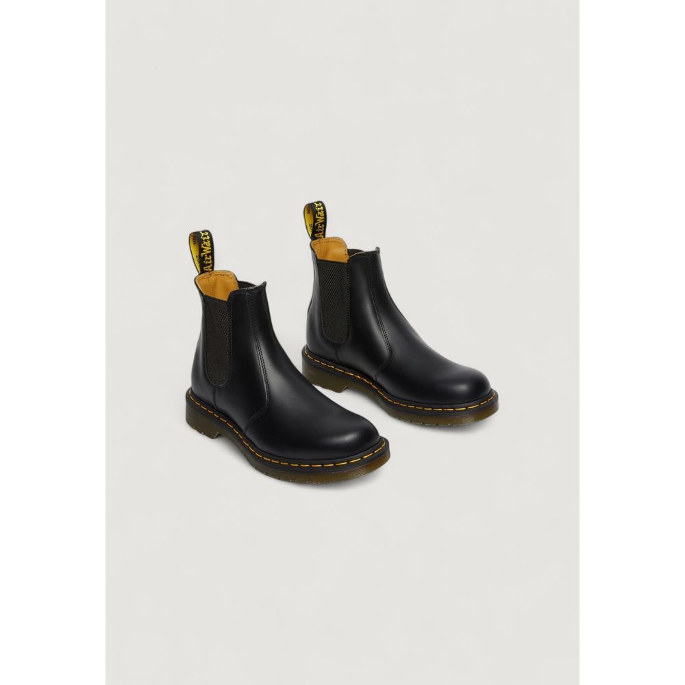 Ankle Boots by Dr. Martens for women in leather black & yellow features an dynamic silhouette, showcasing the dynamic Women's Leather Ankle Boots design with its distinctive and elegant .