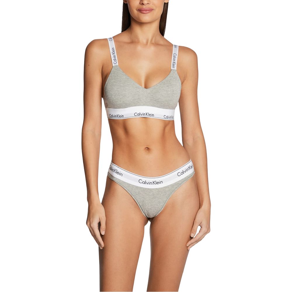 Calvin Klein Underwear Women's Stretch Cotton & Modal Underpants - Gray Natural