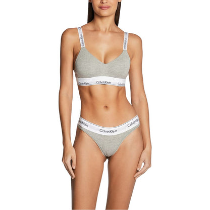Calvin Klein Underwear Women's Stretch Cotton & Modal Underpants - Gray Natural