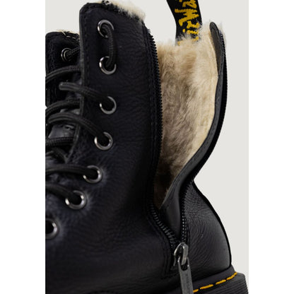 Lace-Up Ankle Winter Boots by Dr. Martens for women in leather black & yellow features an aerodynamic silhouette from the Women's Leather Lace-Up Ankle Winter Boots collection, showcasing a aerodynamic and refined for an aerodynamic look.