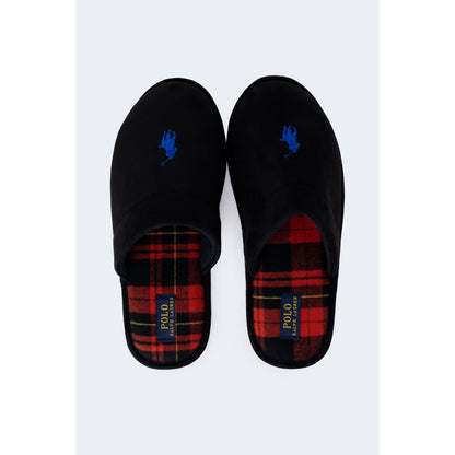 Slippers by Ralph Lauren for men in polyester black features an effortless chic silhouette from the Men's Polyester Slippers collection, showcasing a and effortless chic .