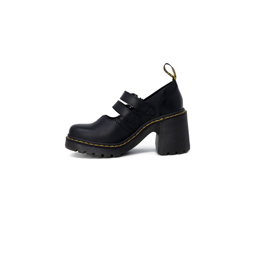 High-Heel Pumps Heels by Dr. Martens for women in leather & rubber black features an effortlessly chic silhouette, showcasing the elegant Women's Leather & Rubber High-Heel Pumps Heels design with a high-heel block-heel and a sophisticated .