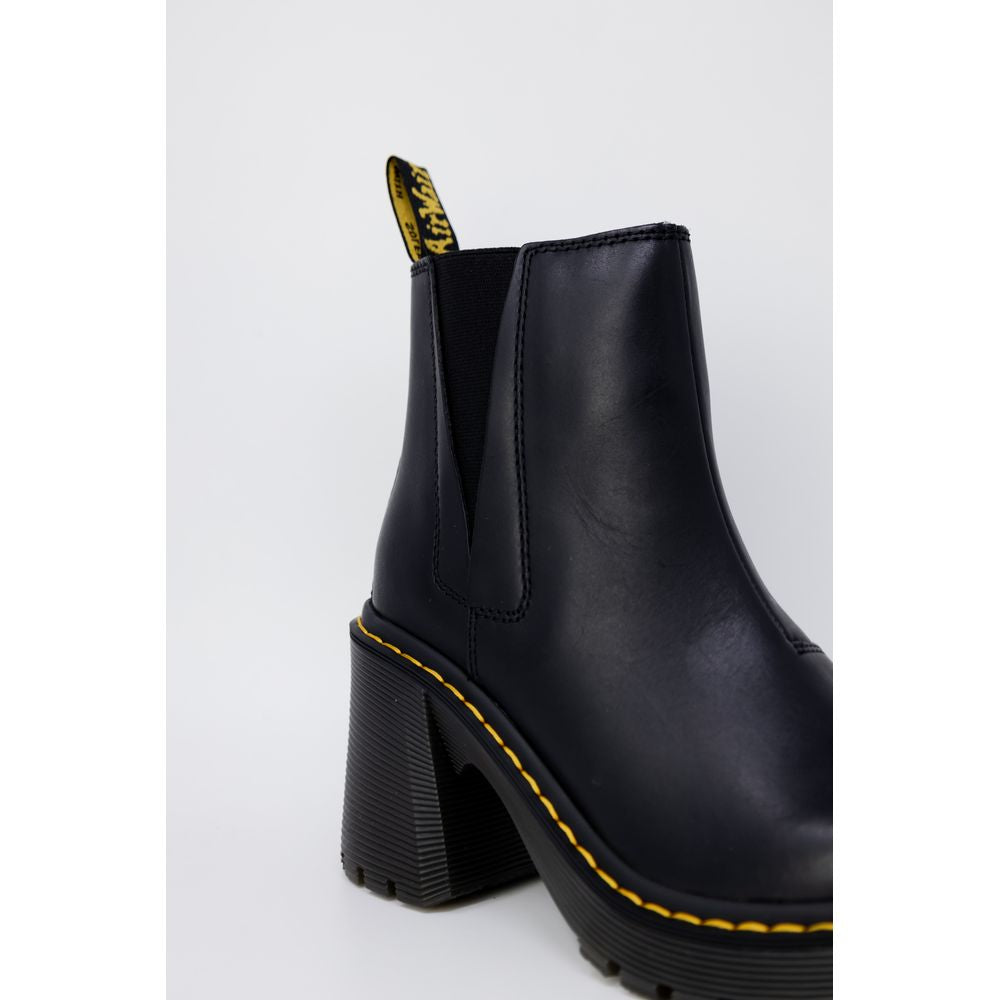 High-Heel Pumps Heels by Dr. Martens for women in leather and black showcases a effortlessly elegant silhouette as Women's Leather High-Heel Pumps Heels, featuring a effortlessly elegant high-heel and a effortlessly elegant for an elegant look.