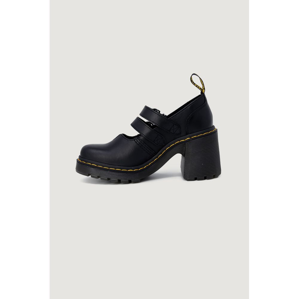 High-Heel Pumps Heels by Dr. Martens for women in leather & rubber black features a effortless chic silhouette, showcasing the Women's Leather & Rubber High-Heel Pumps Heels design with a effortless chic high-heel block-heel and for a effortless chic finish.