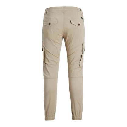 Cargo Pants by Jack Jones for men in cotton beige features a architectural regular-fit with a architectural long and architectural .