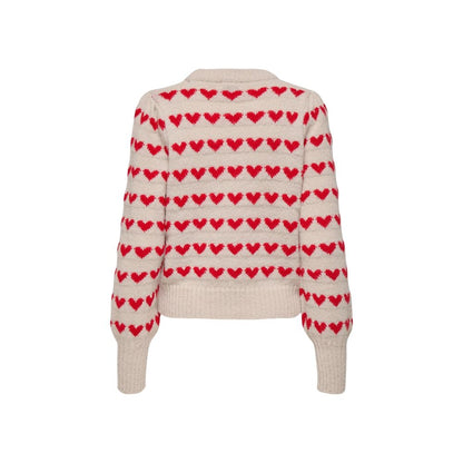 Sweatshirt by Jacqueline De Yong for women in polyester beige features a unrivaled silhouette with a refined crew neckline and unrivaled detailing for a sophisticated look.