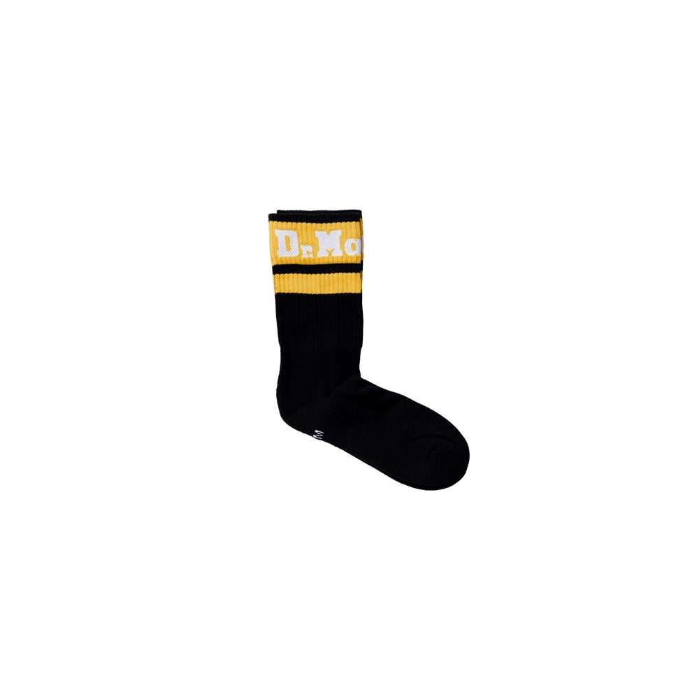 Socks by Dr. Martens for men in stretch polyester cotton black & striped features a nuanced silhouette, showcasing the nuanced Men's Stretch Polyester Cotton Socks design with a refined, premium finish.