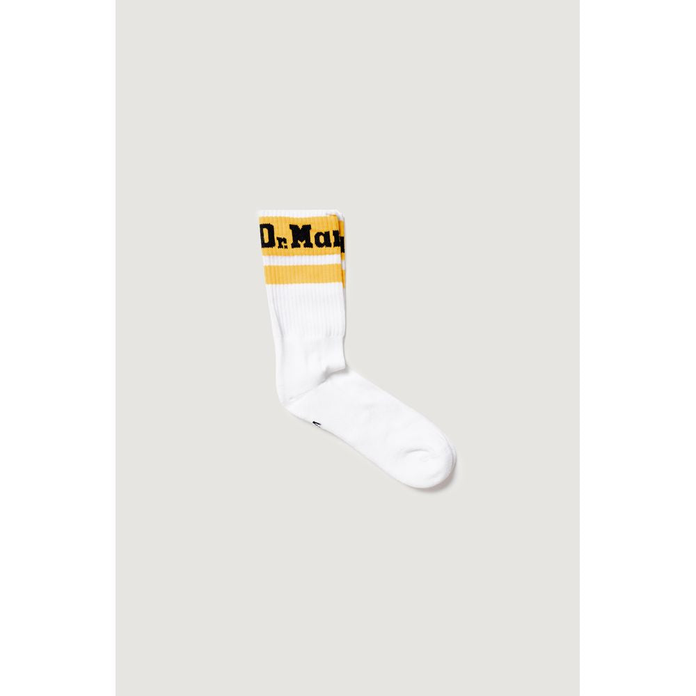 Socks by Dr. Martens for men in calf leather & cotton white features an stylish silhouette, showcasing the stylish design of this Men's Calf Leather & Cotton Socks with a stylish finish.