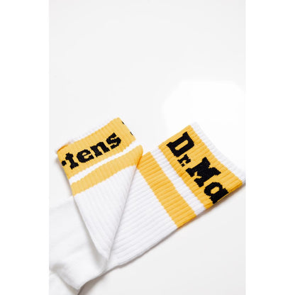 Socks by Dr. Martens for men in calf leather & cotton white features a nuanced silhouette, showcasing the nuanced Men's Calf Leather & Cotton Socks design with a refined, premium finish.