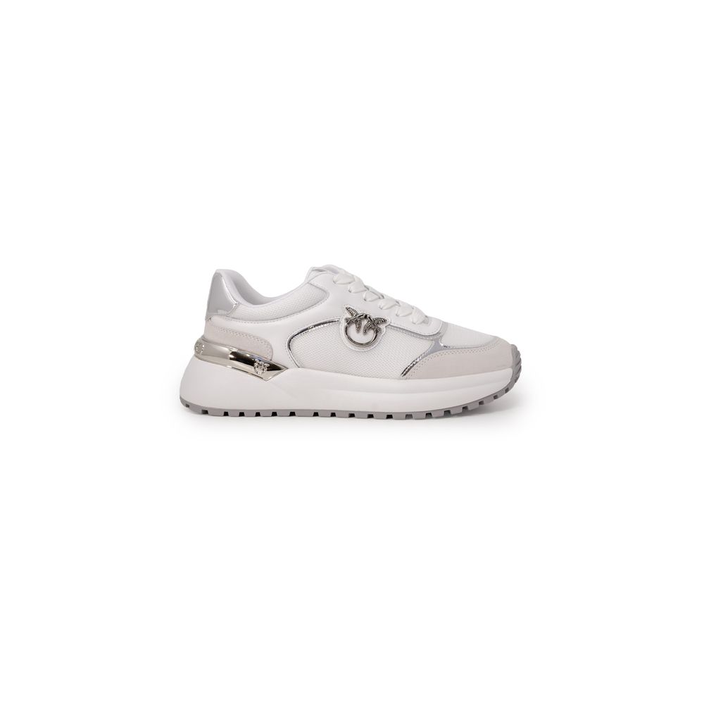 Sneakers by PINKO for women in calf leather & rubber white features a sumptuous design, perfectly showcasing the sumptuous low-top casual style of this Women's Padded Low-Top Casual Calf Leather & Rubber Sneakers.