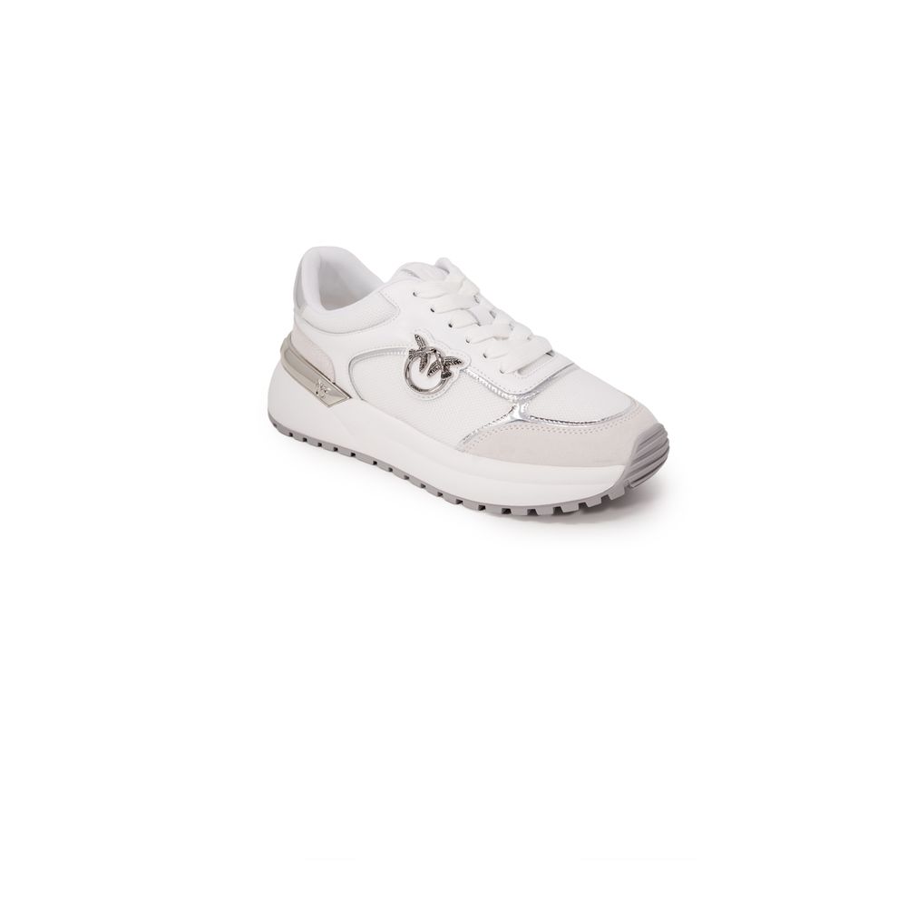 Sneakers by PINKO for women in calf leather & rubber white presents a sumptuous silhouette from the Women's Padded Low-Top Casual Calf Leather & Rubber Sneakers collection, showcasing a sumptuous low-top casual style for an elevated aesthetic.