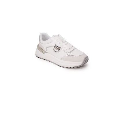 Sneakers by PINKO for women in calf leather & rubber white presents a sumptuous silhouette from the Women's Padded Low-Top Casual Calf Leather & Rubber Sneakers collection, showcasing a sumptuous low-top casual style for an elevated aesthetic.