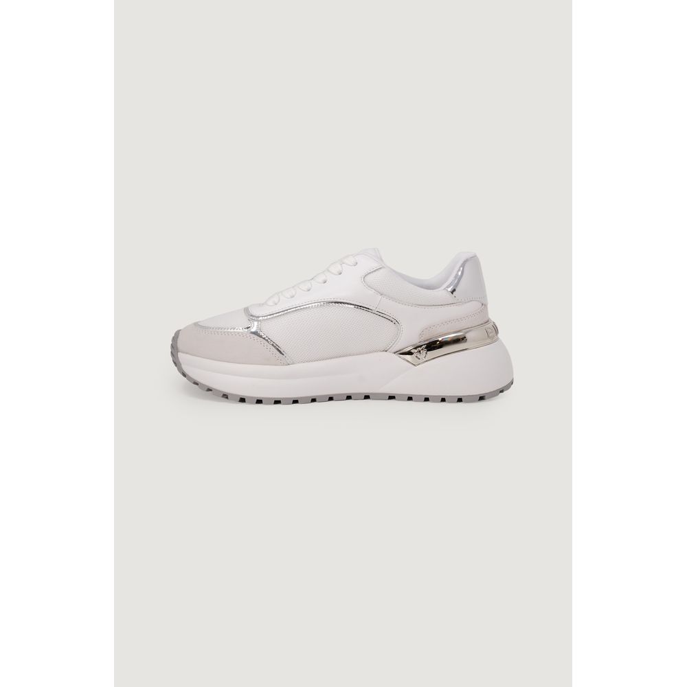 Sneakers by PINKO for women in calf leather & rubber white presents a sumptuous silhouette as Women's Padded Low-Top Casual Calf Leather & Rubber Sneakers, expertly defined by a sumptuous low-top casual style for a sumptuous, high-fashion look.