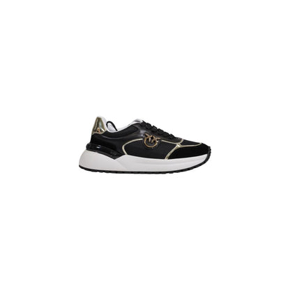 Sneakers by PINKO for women in calf leather & rubber black features an sumptuous design from the Women's Padded Low-Top Casual Calf Leather & Rubber Sneakers collection, highlighting a sumptuous low-top casual style for a premium, high-fashion look.