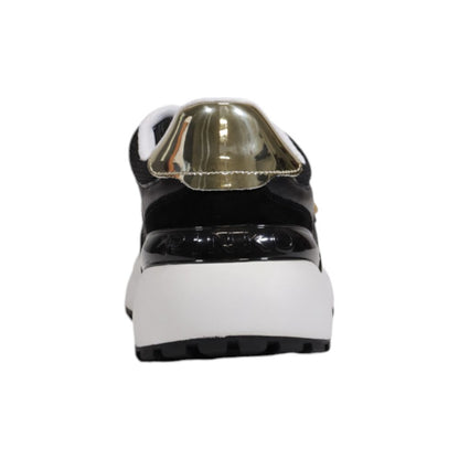 Sneakers by PINKO for women in calf leather & rubber black presents a sumptuous silhouette from the Women's Padded Low-Top Casual Calf Leather & Rubber Sneakers collection, showcasing a sumptuous low-top casual style for an elevated aesthetic.