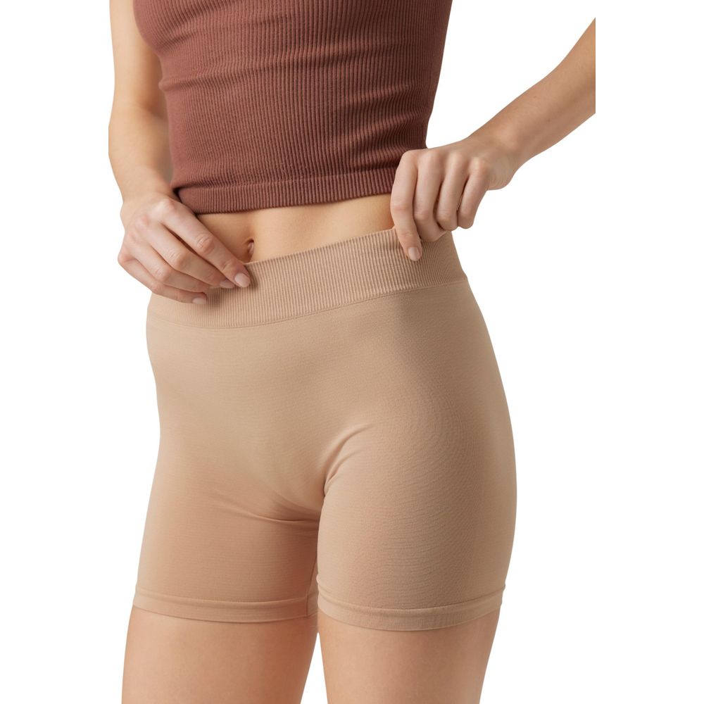 Vero Moda Women's Stretch Polyamide Short Trousers - Beige