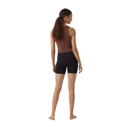 Short Trousers by Vero Moda for women in stretch polyamide black features an sartorial design, highlighting a sophisticated with a short cut and a refined for a truly sartorial look.