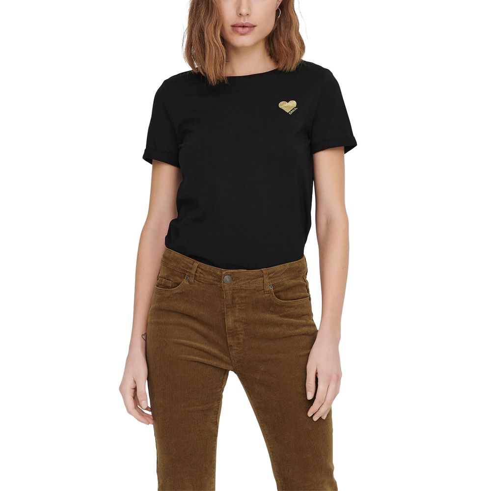 Only Women's Cotton T-Shirt - Black