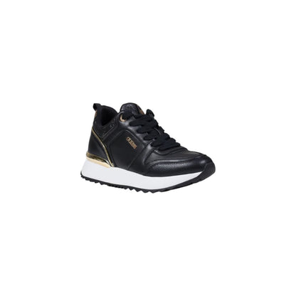 Sneakers by Guess for women in polyethylene & polyurethane black features an opulent silhouette from the Women's Low-Top Casual Polyethylene & Polyurethane Sneakers collection, showcasing a signature low-top casual style with an opulent finish.