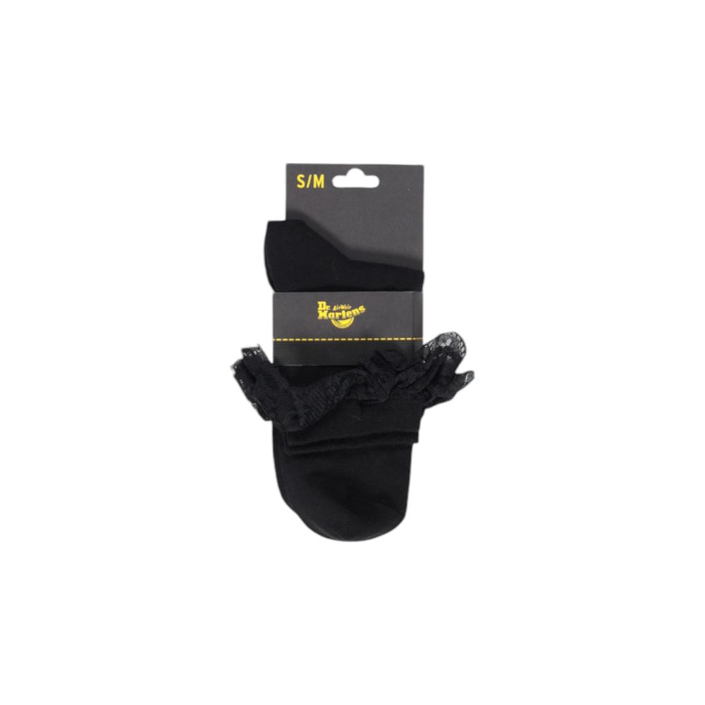 Socks by Dr. Martens for women in stretch poly cotton black features a snug silhouette, artfully capturing the essence of the snug Women's Stretch Poly Cotton Socks design for a sophisticated look.