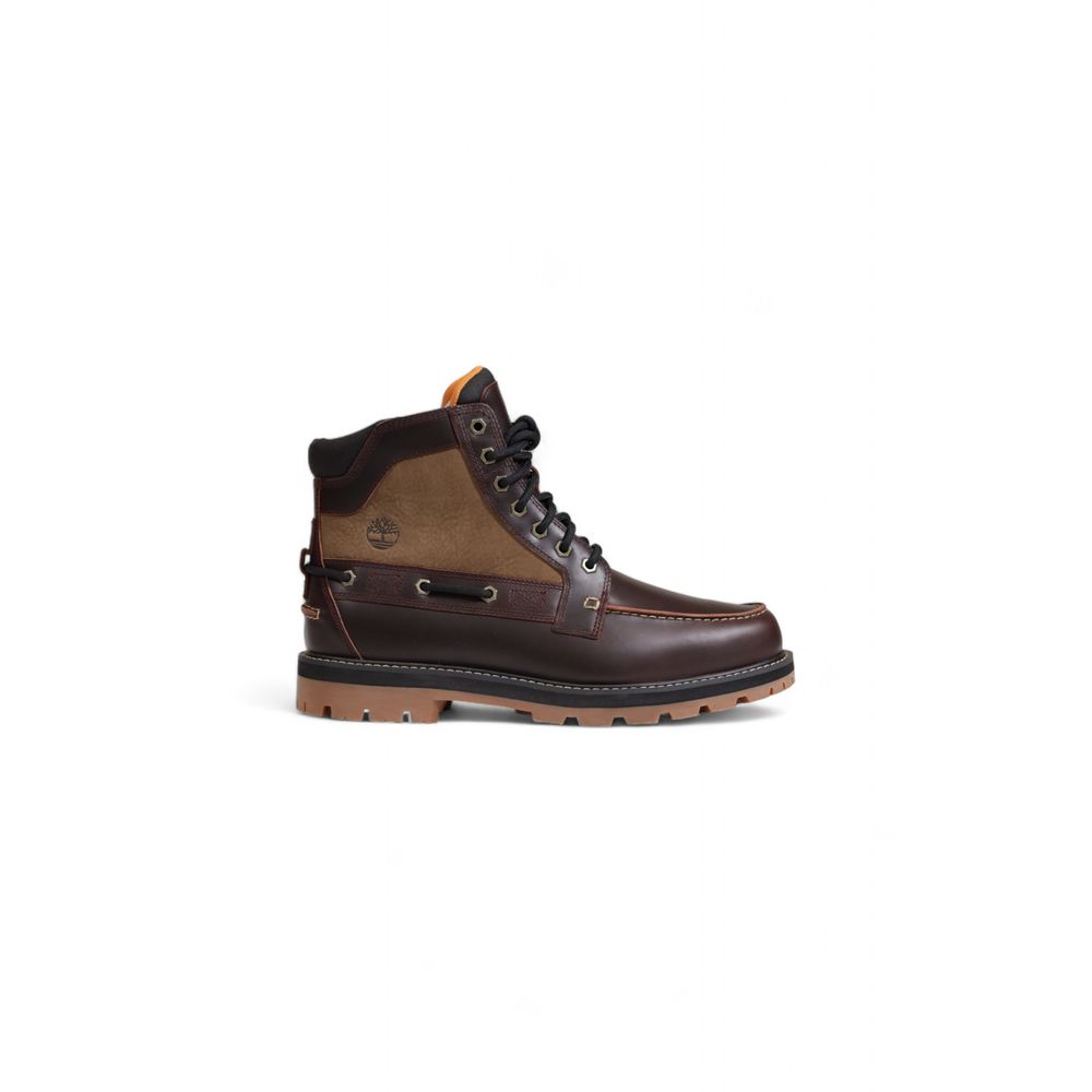 Lace-Up Boots by Timberland for men in resin & rubber brown features an aerodynamic silhouette from the Men's Resin & Rubber Lace-Up Boots collection, showcasing a aerodynamic and refined for an aerodynamic look.