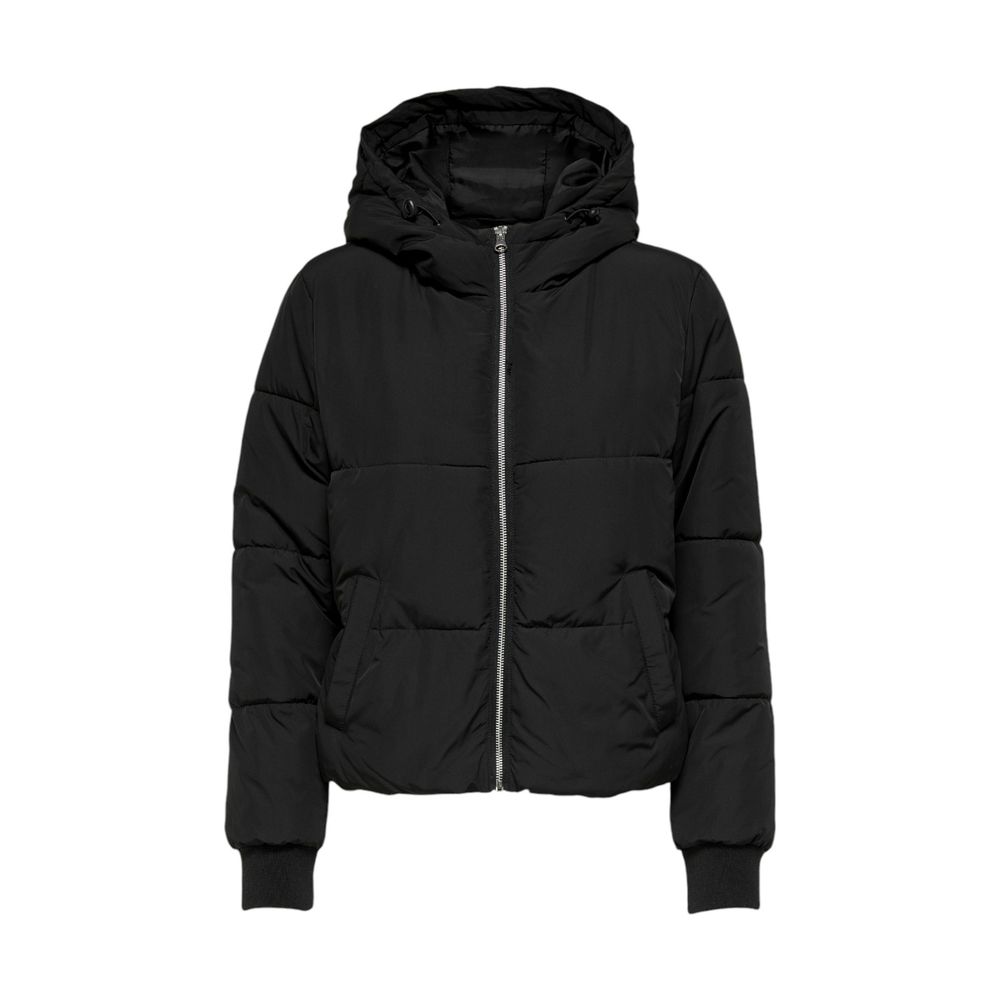 Windbreaker Jacket by Jacqueline De Yong for women in polyester black features an magnificent silhouette, showcasing the sophisticated and functional windproof for a premium, magnificent look.