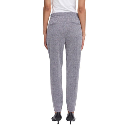 Trousers by ICHI for women in stretch polyester & viscose blue features a tailored silhouette with a tailored tapered-leg & skinny, defined by its long and a sophisticated .
