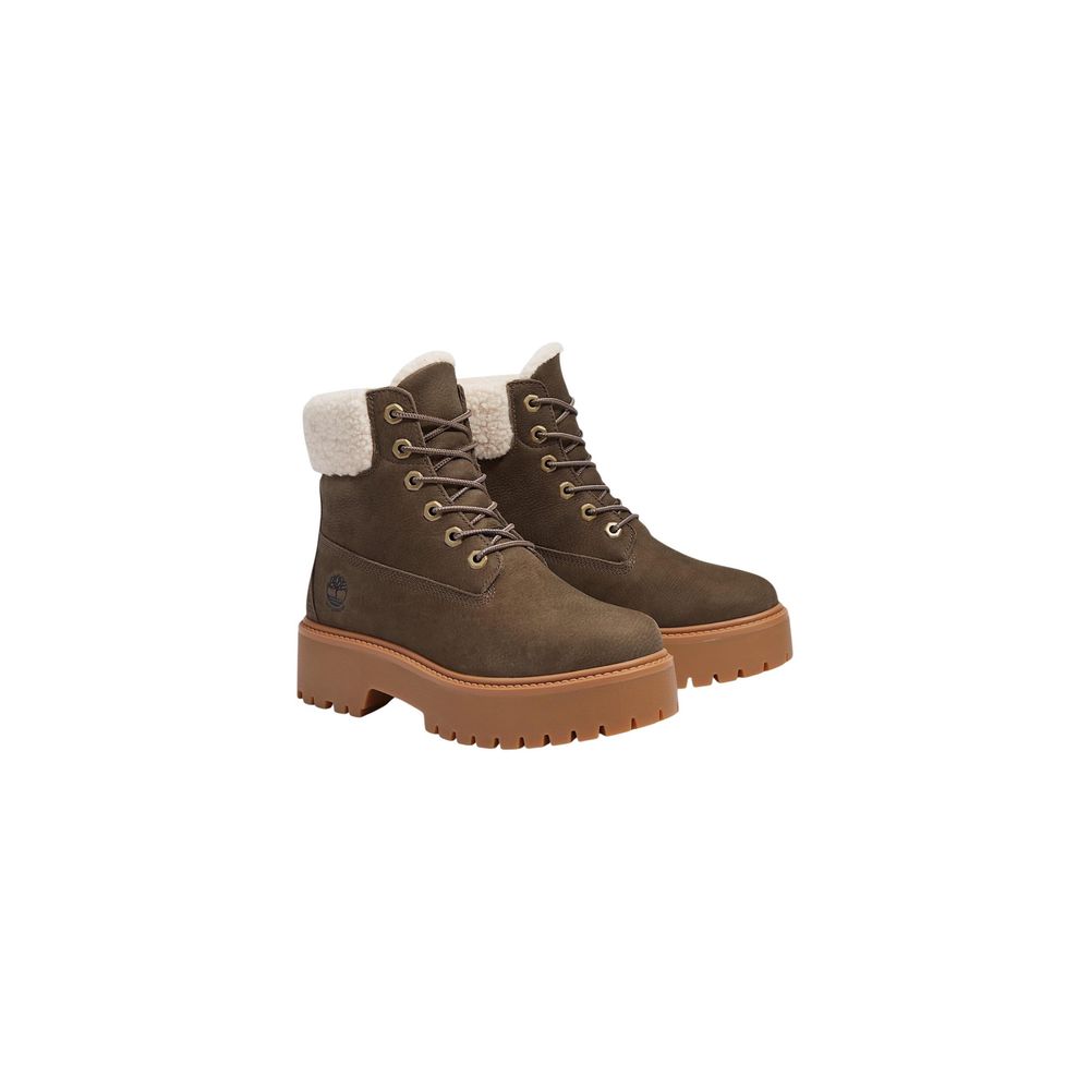 Lace-Up Boots by Timberland for women in leather & fur brown features an high-performance design from the Women's Waterproof Leather & Fur Lace-Up Boots collection, highlighting a high-performance and for a refined look.