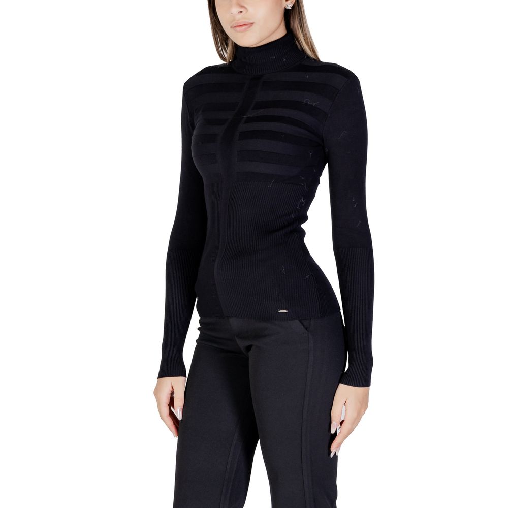This Sweater by Morgan De Toi for women in viscose & polyamide black presents a understated silhouette, featuring a sophisticated and for a understated finish.